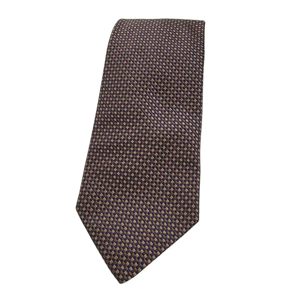 Gallieni 1889 Silk Printed Designer Tie Multi Color Italy 55.5